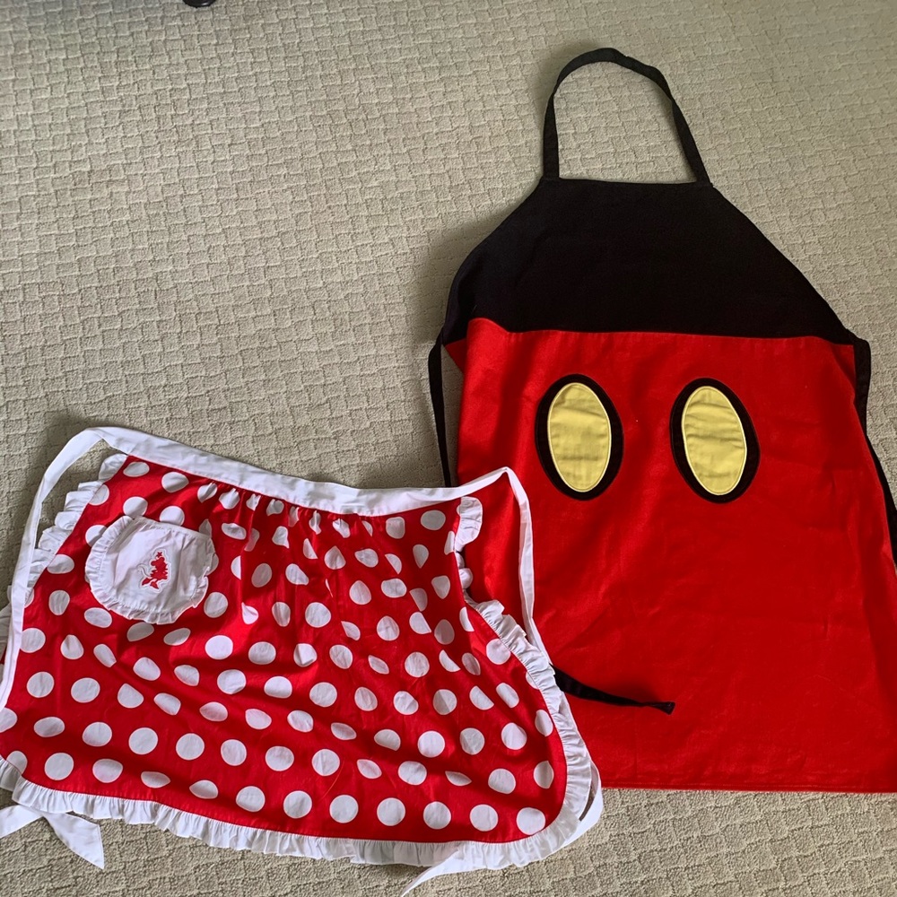 Mickey and Minnie aprons